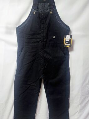 Berne Black XL Insulated Bib Overalls